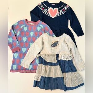 Mimi & Maggie - Hatley Baby - Souris Mini Girls Sweater Dresses Set Sz 3